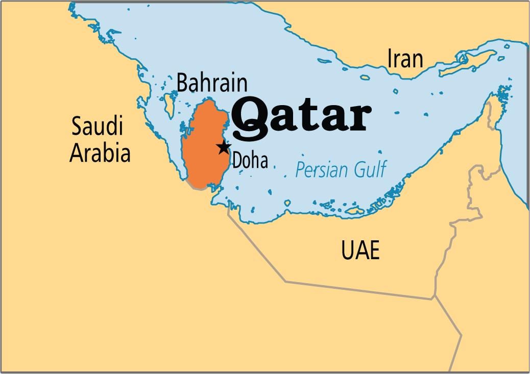 نقشه قطر آسیا