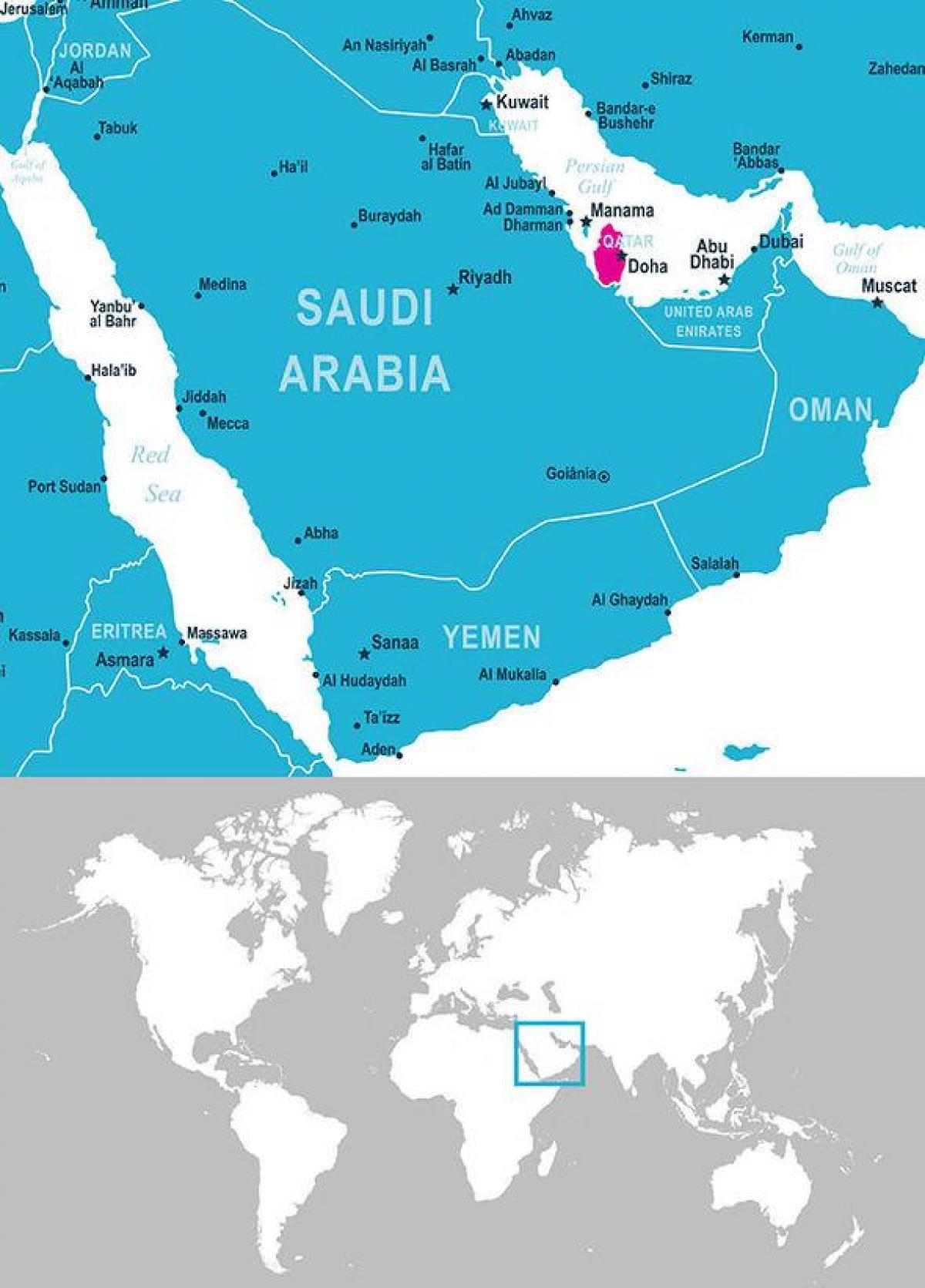 نقشه قطر محل