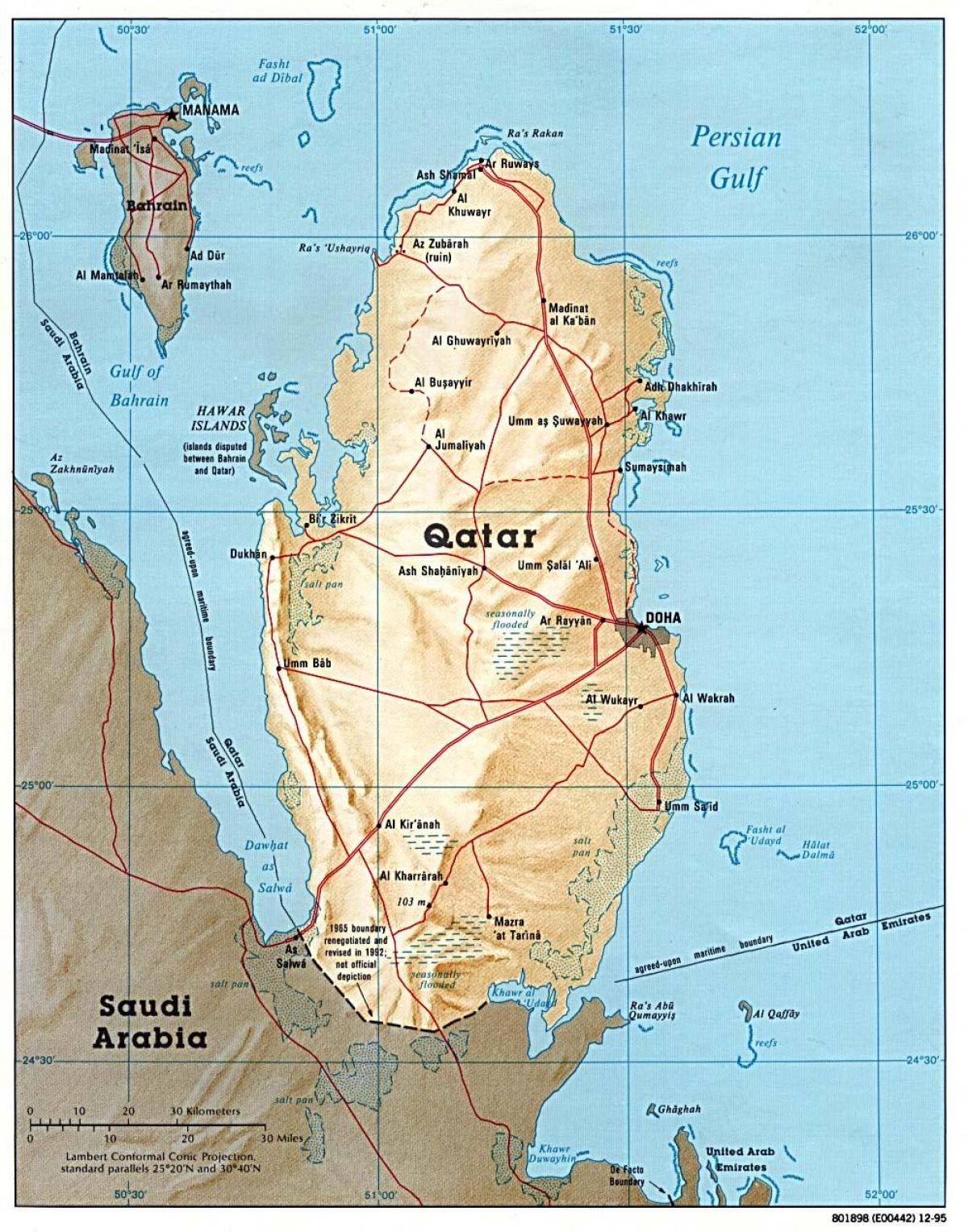 قطر نقشه کامل