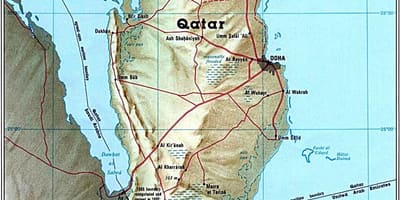 نقشه قطر جاده 