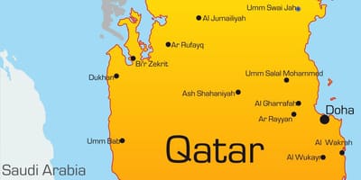 نقشه پایتخت قطر 